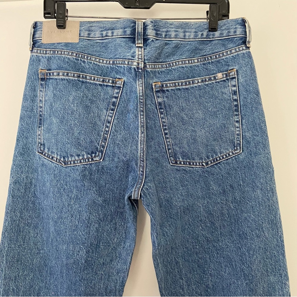 Everlane Jeans Women 27 The Relaxed Straight Fit Organic Medium Wash Blue Denim - Picture 6 of 11
